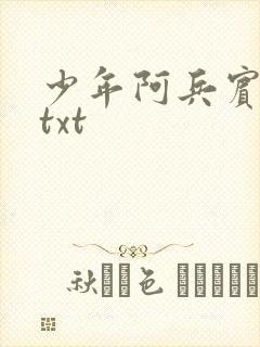 少年阿兵宾小说txt