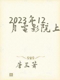 2023年12月电影院上映的电影