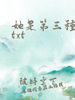 她是第三种绝色txt