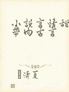 小说言情甜宠文带肉古言
