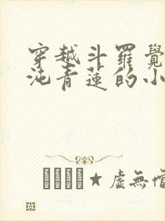 穿越斗罗觉醒混沌青莲的小说