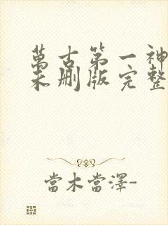 万古第一神小说未删版完整