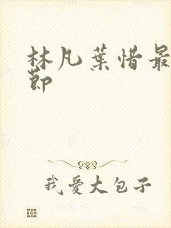 林凡叶惜最新章节