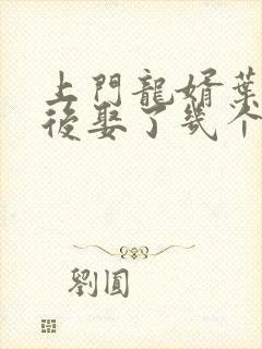 上门龙婿叶辰最后娶了几个老婆