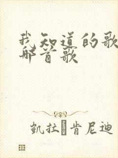 我知道的歌词是哪首歌