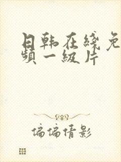 日韩在线免费视频一级片