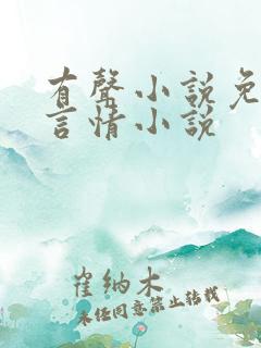 有声小说免费听言情小说