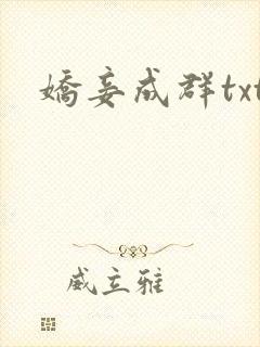 娇妾成群txt