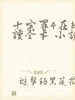 十宗罪4在线阅读全本 小说未删减版