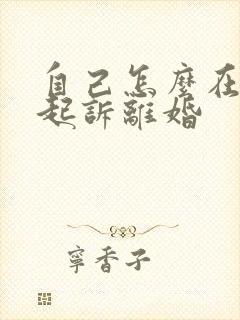 自己怎么在网上起诉离婚