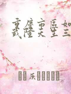 重庆市区如何去武隆天生三桥