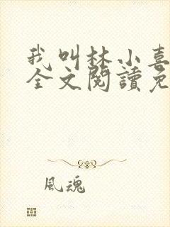 我叫林小喜小说全文阅读免费