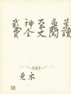 武神至尊叶风免费全文阅读无弹窗