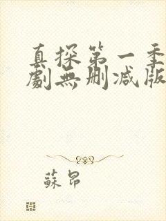 真探第一季电视剧无删减版