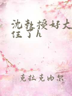 沈教授好大含不住了h