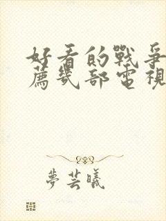 好看的战争片推荐几部电视剧