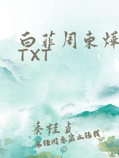 白菲周东烨小说TXT