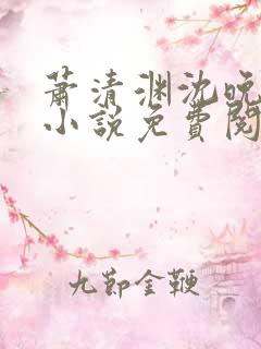 萧清渊沈晚棠的小说免费阅读