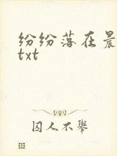 纷纷落在晨色里txt