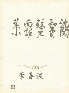 叶南弦和沈蔓歌小说免费阅读