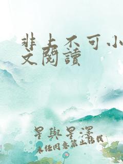 非上不可小说全文阅读