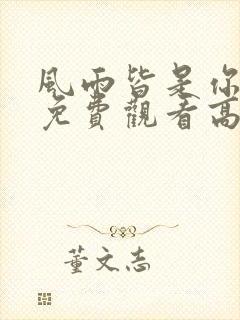 风雨皆是你短剧免费观看高清