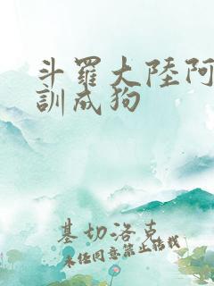 斗罗大陆阿银被训成狗