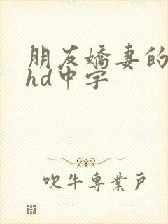 朋友娇妻的滋味hd中字