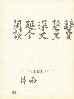 周延深楚辞的小说全文免费阅读