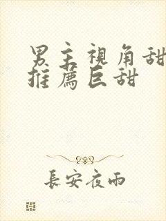 男主视角甜宠文推荐巨甜