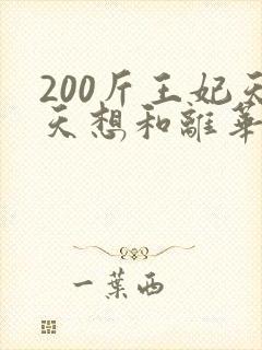 200斤王妃天天想和离华煜宸