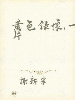 黄色录像,一级片