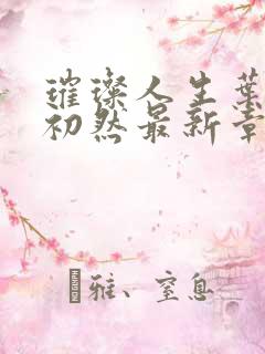 璀璨人生叶辰萧初然最新章节列表