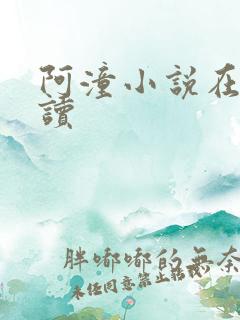 阿潼小说在线阅读