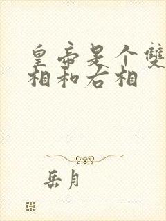 皇帝是个双被左相和右相