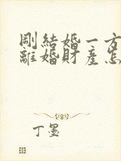 刚结婚一方提出离婚财产怎么分割