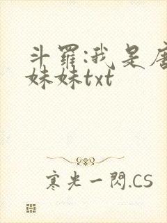 斗罗:我是唐三妹妹txt