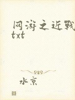 网游之近战法师txt