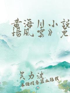 黄海川小说《官场风云》免费听书