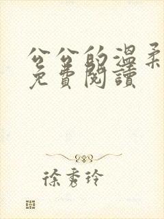 公公的温柔小说免费阅读