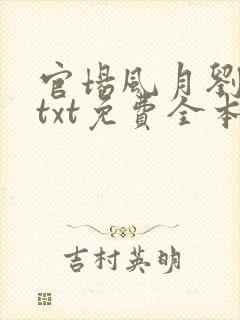 官场风月刘明强txt免费全本阅读