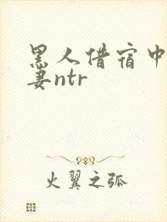 黑人借宿中出人妻ntr