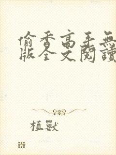 偷香高手无删减版全文阅读