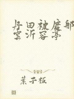 丹田被废那些年云沂容亭