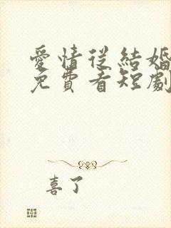 爱情从结婚开始免费看短剧