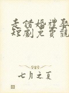 走错婚礼娶对妻短剧免费观看