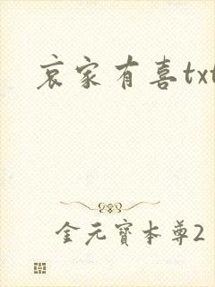 哀家有喜txt