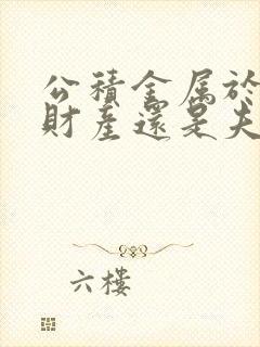 公积金属于个人财产还是夫妻财产呢