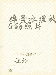 棉签冰块放入PG的照片