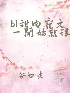 bl甜肉宠文 一开始就很宠